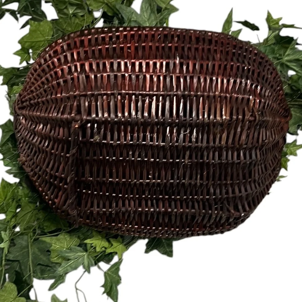 Set Of‎ 2 Gold Leaf Collection Silk Artificial English Ivy Basket